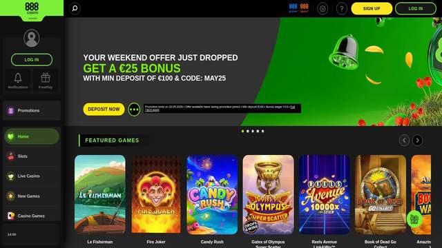 888 Casino casino screenshot